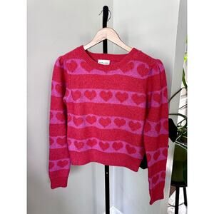 Freshman 1996 Pink Hearts Sweater